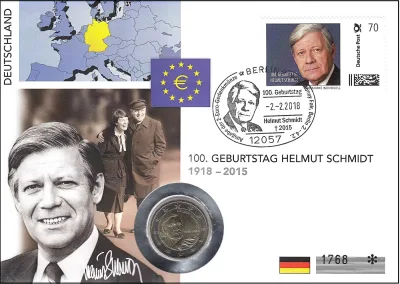 100. OBLETNICA ROJSTVA NEMŠKEGA DRŽAVNIKA IN KANCLERJA HELMUTA SCHMIDTA
